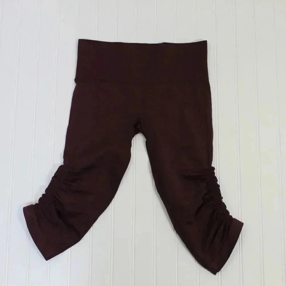 Lululemon in the flow crop Bordeaux 4 - Picture 4 of 15